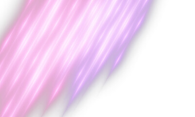 Abstract purple light streaks isolated on transparent background. Smooth glowing trails bend gracefully, blending technology and aesthetics. Modern luminous effect for design and branding.