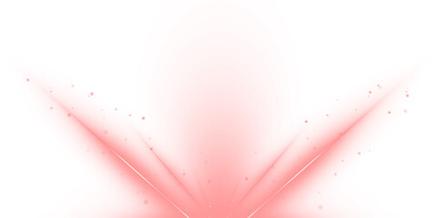 Shiny fiery red neon stripes on white transparent background PNG. Vivid curved light trails and flashing red light effects. Vector element on black background for stunning digital creations.
