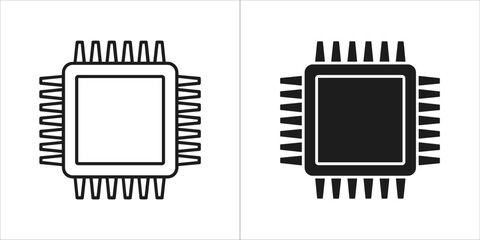 Illustration of a computer chip
