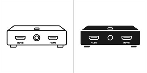 Illustration of a hdmi splitter