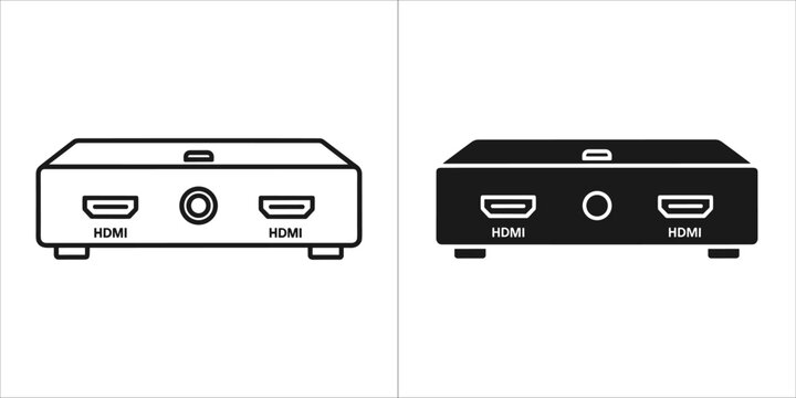 Illustration of a hdmi splitter