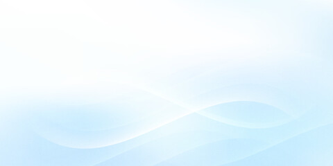 Obraz premium Modern blue wave background design, vector illustration