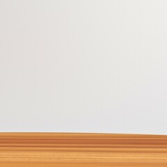 Clean white wall and warm wood floor interior background