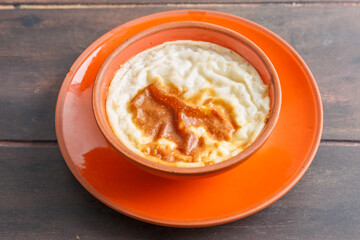 Le sultac - riz au lait turque. Dessert turc. 