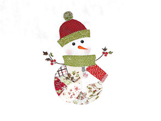 snowman on a white background