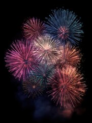 vibrant 2026 new year fireworks display sparkling celebration background