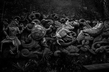 wall art in the GWK park, Bali, Indonesia