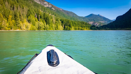 Paddling Turquoise Waters of Diablo Lake © PhotoSpirit
