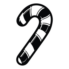 Candy cane holiday treat sweet christmas confectionery festive food celebration winter dessert vector