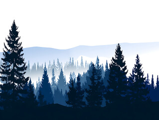 forest in the mountains