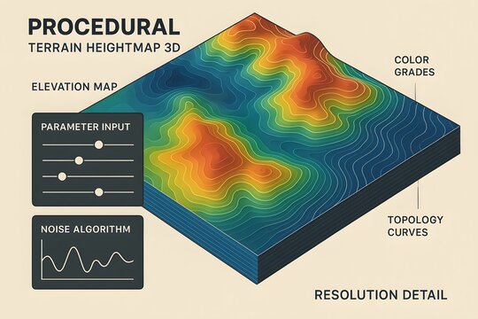 Algorithmic Terrain Visualization for Data Science and Topographic Mapping