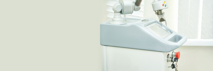 Advanced medical laser equipment in a clinical environment for precision treatments.