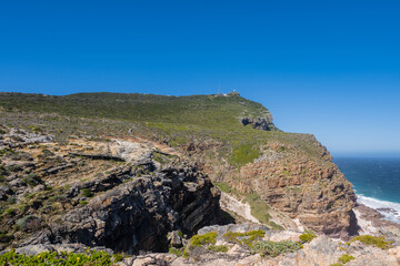 Wanderweg oberhalb des Dias Beach in Südafrika