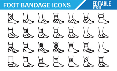 Orthopedic Care and Injury Recovery Vector Illustration Set