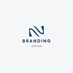 Branding Letter N logo template