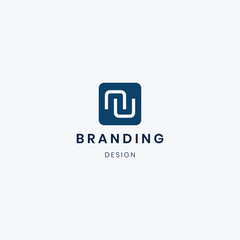 Fototapeta premium Branding Letter N logo template