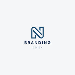 Branding Letter N logo template