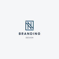 Branding Letter N logo template