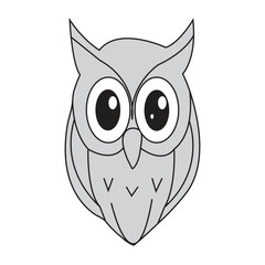 Owl cartoon illustration