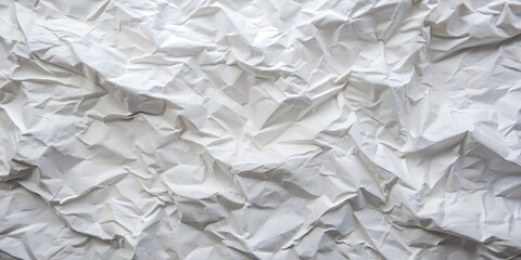Obraz premium white crumpled paper texture background