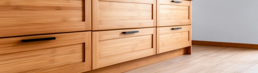 Wooden Cabinet with Black Pulls,Modern,Furniture