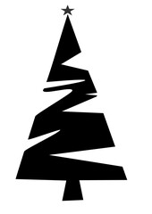 abstract christmas tree