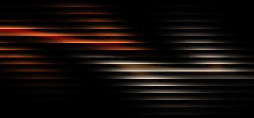 Orange and Black Futuristic Glow Wave