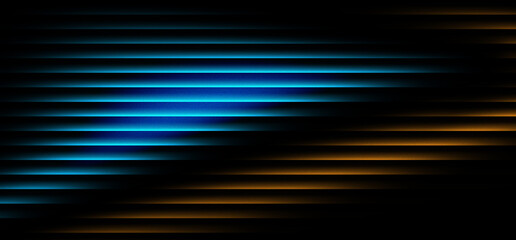 Blue and Brown Glassy Light Gradient