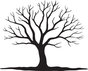 Fototapeta premium bare tree silhouette vector