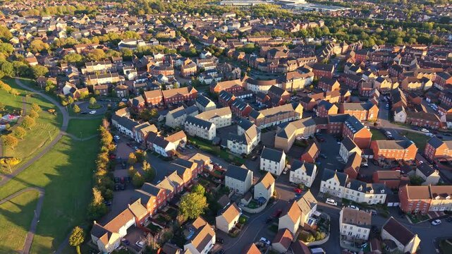 Aerial video at Redhouse, North Swindon, UK