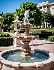 Japanese Garden Fountain Stylish Outdoor Setting