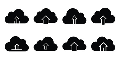 upload cloud minimal icon set