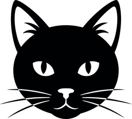 black cat face