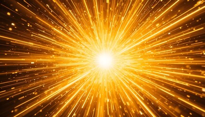 派手な金色の集中線のエフェクト背景