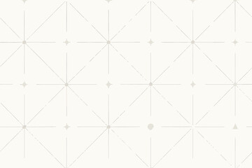 An understated and contemporary off-white background texture features a seamless geometric pattern of intersecting lines and tiny decorative points.