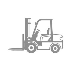 Industrial Forklift Vehicle Design Illustration