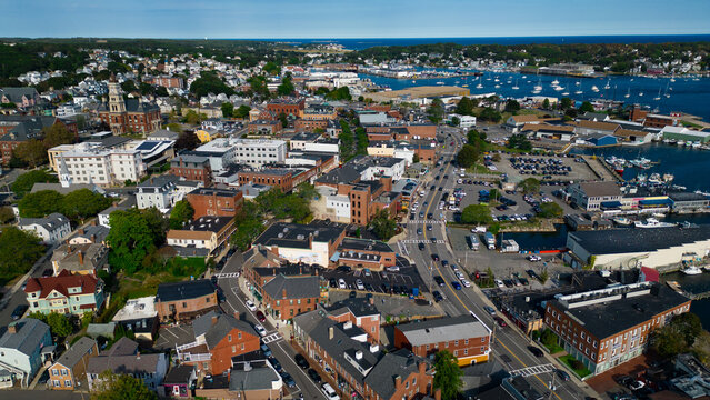 view of gloucester massachusetts usa 