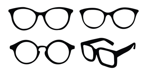 Black modern eye protection sunglasses frame package design