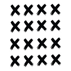 Obraz premium Cross marks pattern vector