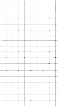 Abstract minimalist grid pattern with scattered points for data visualization and progress