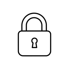 Secured Access A Simple Illustration of a Padlock for Enhanced Protection