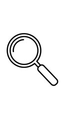 Detailed Magnifying Glass Icon for Search and Discovery Applications
