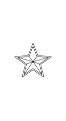 Obraz premium Clean Five-Pointed Star Graphic A Simple, Elegant and Versatile Design