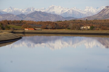 view of the Canal de Sisteron, southern Alps, France