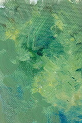 Oil Paint Brush Strokes on Canvas &ndash; Hand-Painted Texture