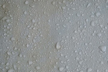 Water Drops on Textured Canvas