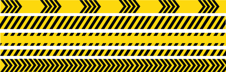 caution warning tape strips yellow black hazard barrier construction safety danger zone restricted area police line