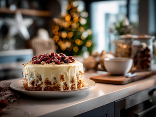 Festive Christmas cake with a twist
