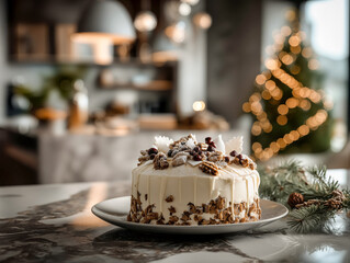 Festive Christmas cake with a twist