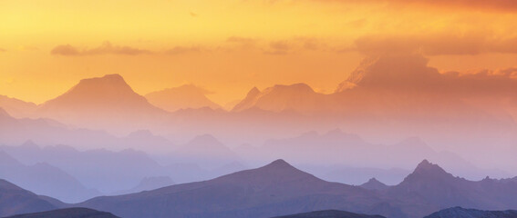 Mountains silhouette